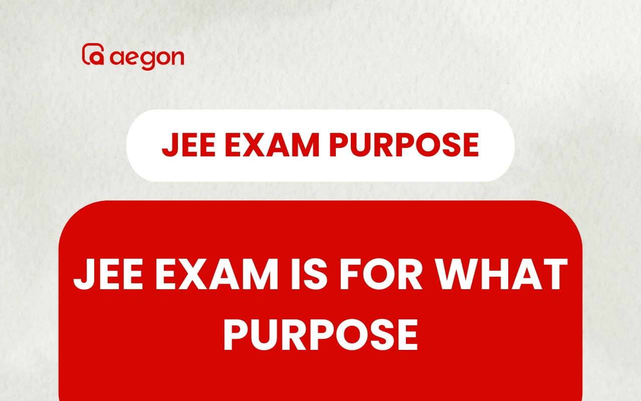 jee exam is for what purpose